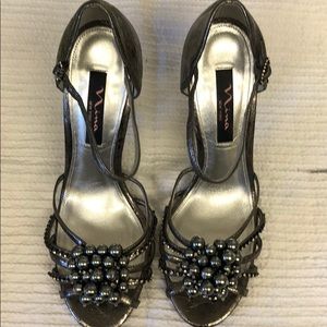 Nina gunmetal shoes. Like new worn once.